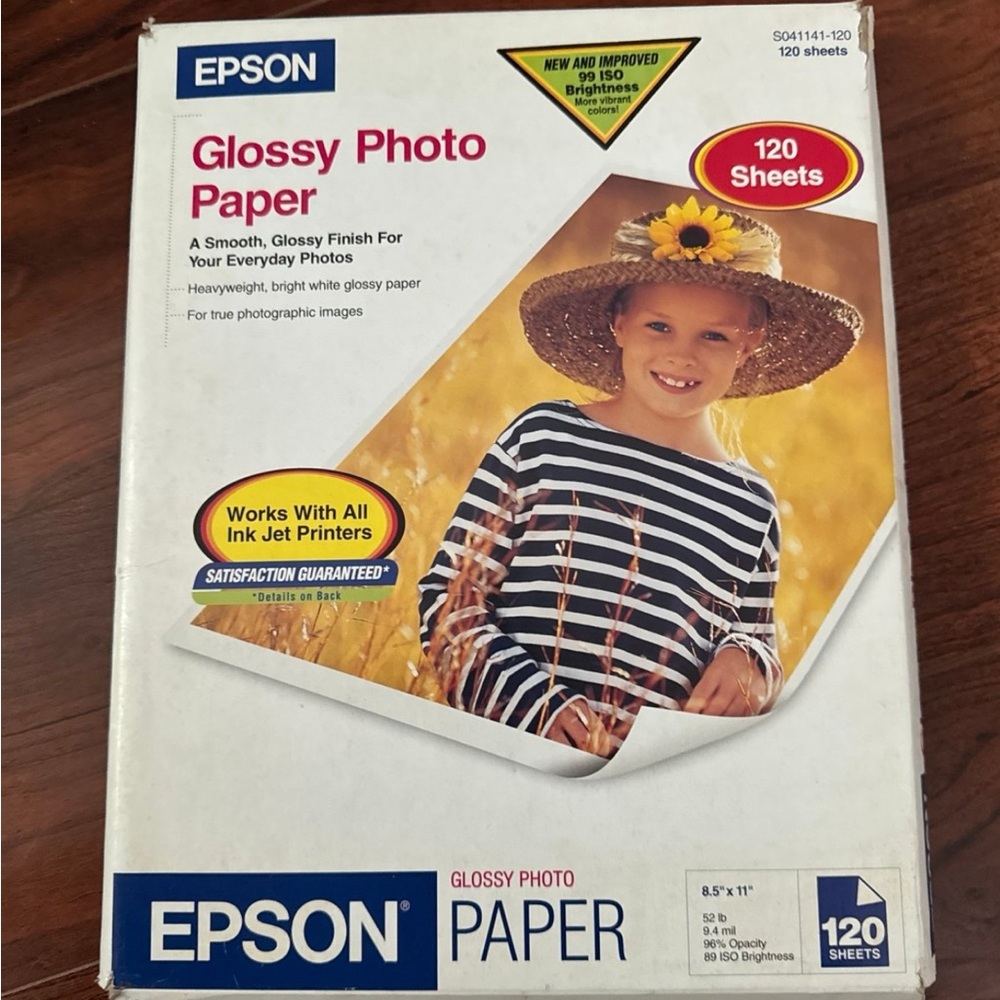 Epson Glossy Photo Paper - White